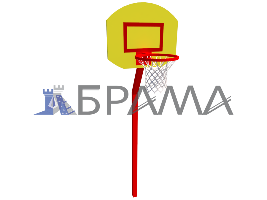 M-0904-Щит баскетбольний з кільцем на стійці