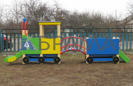 Потяг дитячий ігровий з вагоном