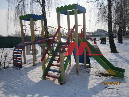 Дитячий спортивно-ігровий комплекс "Дві башти з двома спусками"