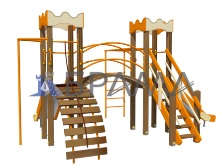 Комплекс дитячий спортивно-ігровий "Дві башти Осінь"