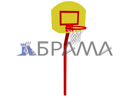 Баскетбольне кільце зі щитом на стійці