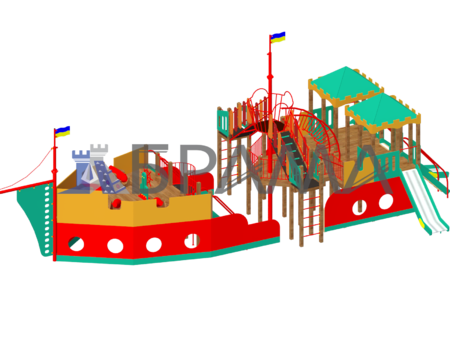 Корабль детский игровой "Флагман"