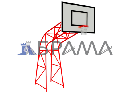Стійка баскетбольна зі щитом та кільцем