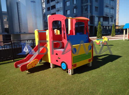 Автомобиль детский игровой с крышей и спуском